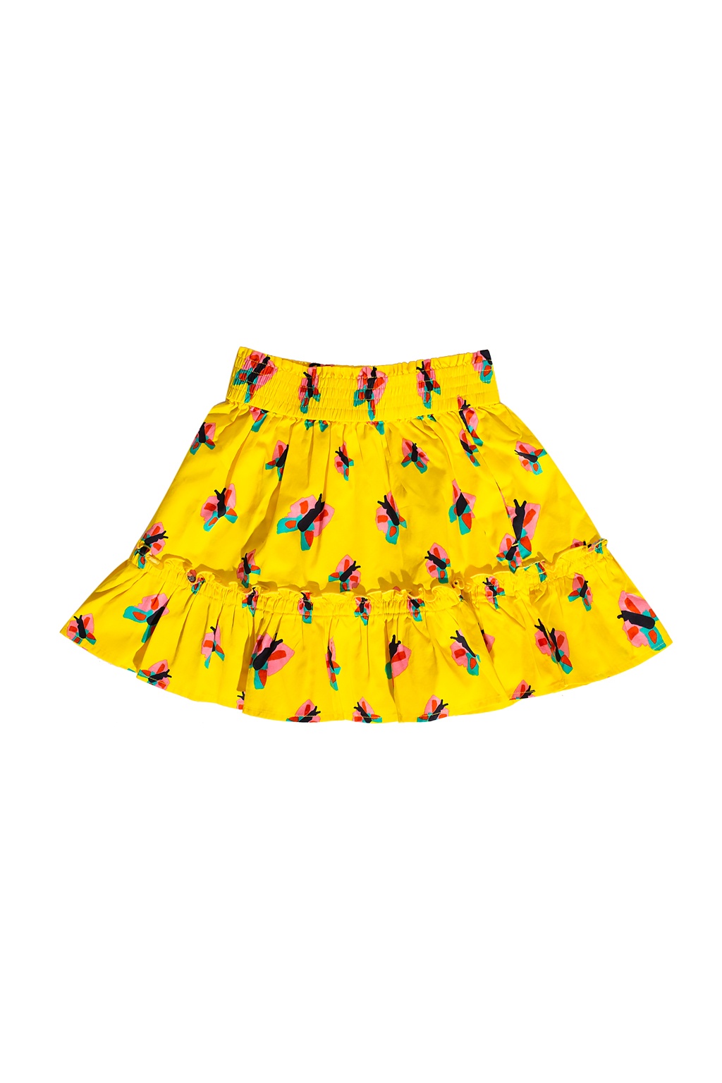 Stella McCartney Kids Patterned skirt with gathers